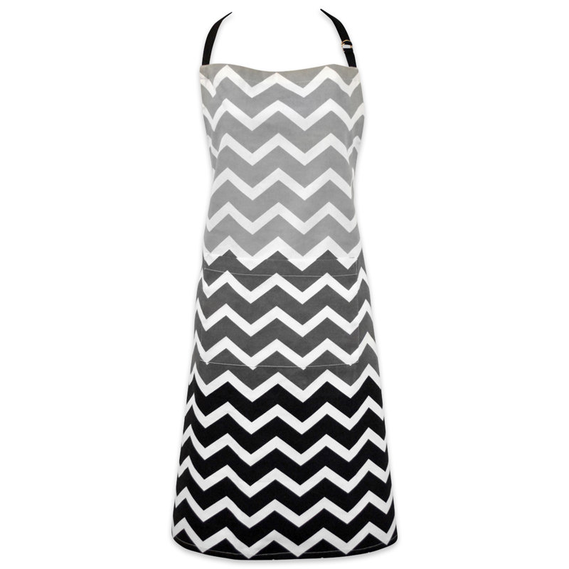 Amarilis Cotton Bib Apron, Black