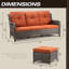 Lomant Wicker 9 - Person Patio Conversation Set with Cushions-46876747