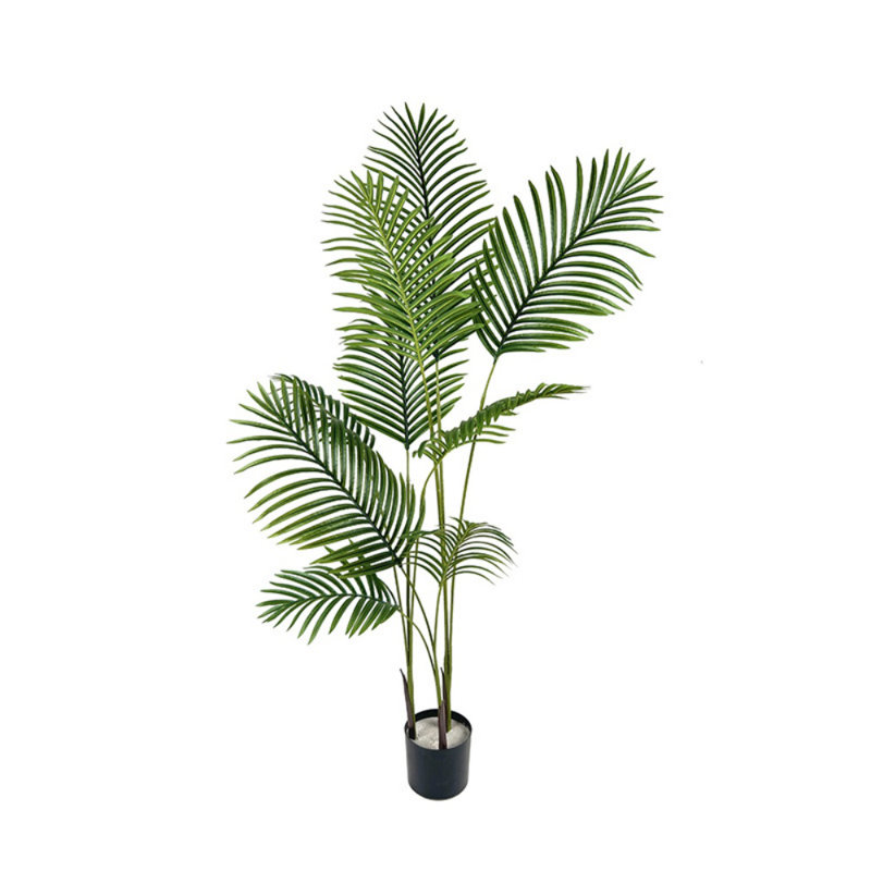 Faux palmier sagou en pot style A en vert, H 63 po x l 19,7 po x P 19,7 po