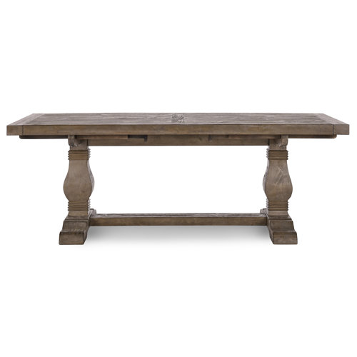 Birch Lane™ Kinston Extendable Pine Solid Wood Dining Table & Reviews ...