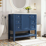Bathroom Vanity With Sink Combo, One Cabinet And Three Drawers