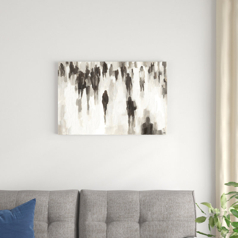 "Commuter I" par Ethan Harper - peinture sur toile tendue, H 20 po x l 30 po x P 1,25 po