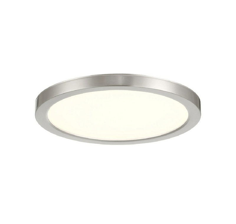 artemis LED Flushmount - Round, 10W, 5CCT,, 1" H x 9" W x 9" D, Brush Nickel