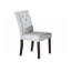 2 chaises d'appoint capitonnées à dossier capitonné