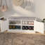 Banc de rangement pour chaussures avec armoire à 2 portes