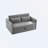 Araluen 55'' Velvet Convertible Sofa-1394462920