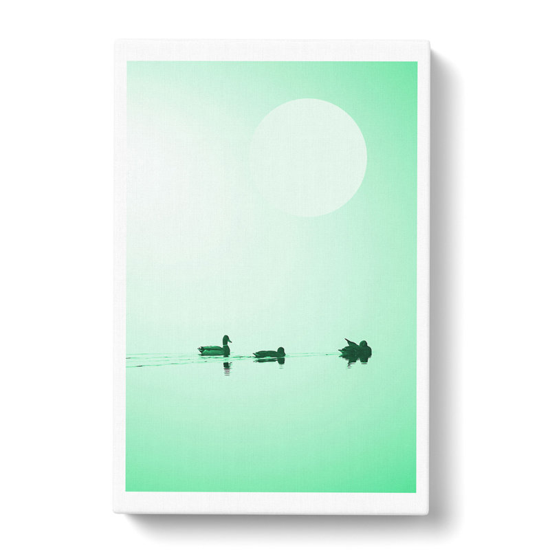 Serene Green - Wrapped Canvas Graphic Art, 76cm H x 50cm W x 3cm D
