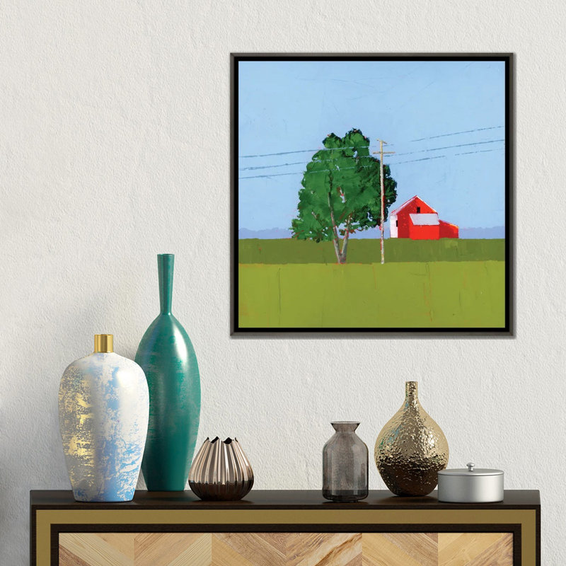 Ombre - reproduction d'art murale - toile encadrée, 18 po x 18 po, Framed Canvas, Gris