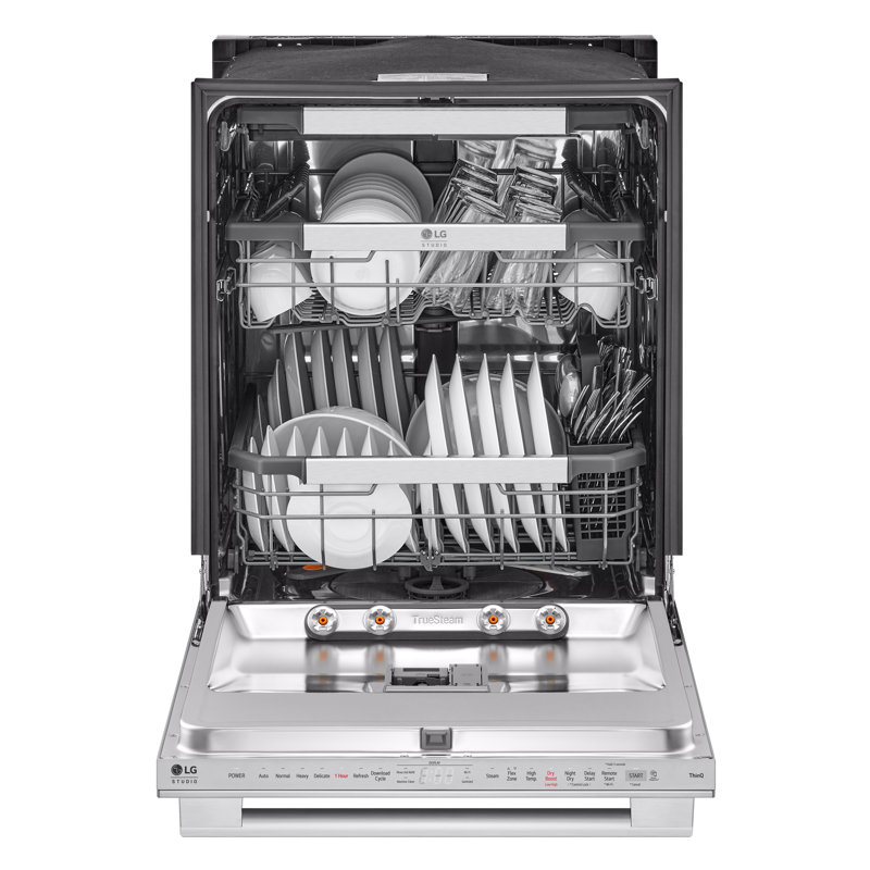 Lg Studio Smart Top Control Dishwasher With 1-Hour Wash & Dry, Quadwash Pro, Truesteam And Dynamic Heat Dry, Silver