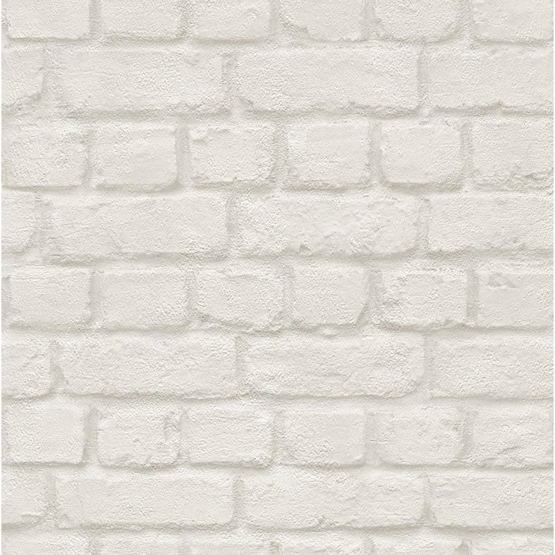 Ensminger 10m x 53cm Embossed Matte Wallpaper Roll, Beige