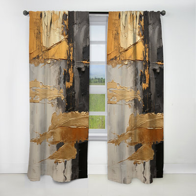 Calderone - Spirals Abstract Blackout Curtain - 1 Panels