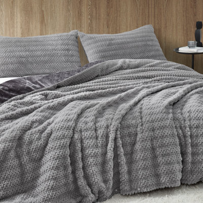 What If Pebbles Were Soft - Coma Inducer Duvet Cover Set - Gray