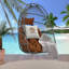Chaise suspendue en rotin pour l'extérieur PE-87922982-87922969-91535088