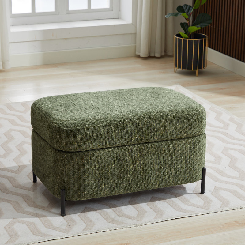 Ottoman With Stroage, Green