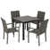 Outdoor Patio Square Dining Table with Dining Chairs