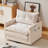 36.3" Chenille Rotatable Upholstered Sofa Chair With Side Pockets-905065906