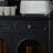 Black Solid Wood Sideboard-2085578363