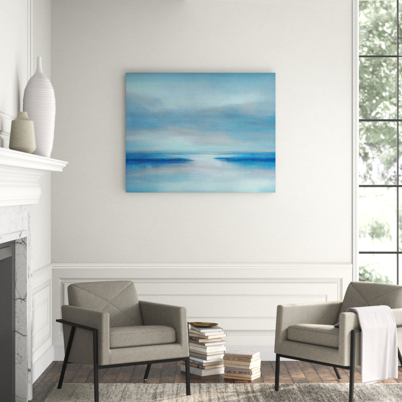 To The Beach Print by Barclay Butera, 24" H x 30" W x 1.5" D, Image Brush Gel