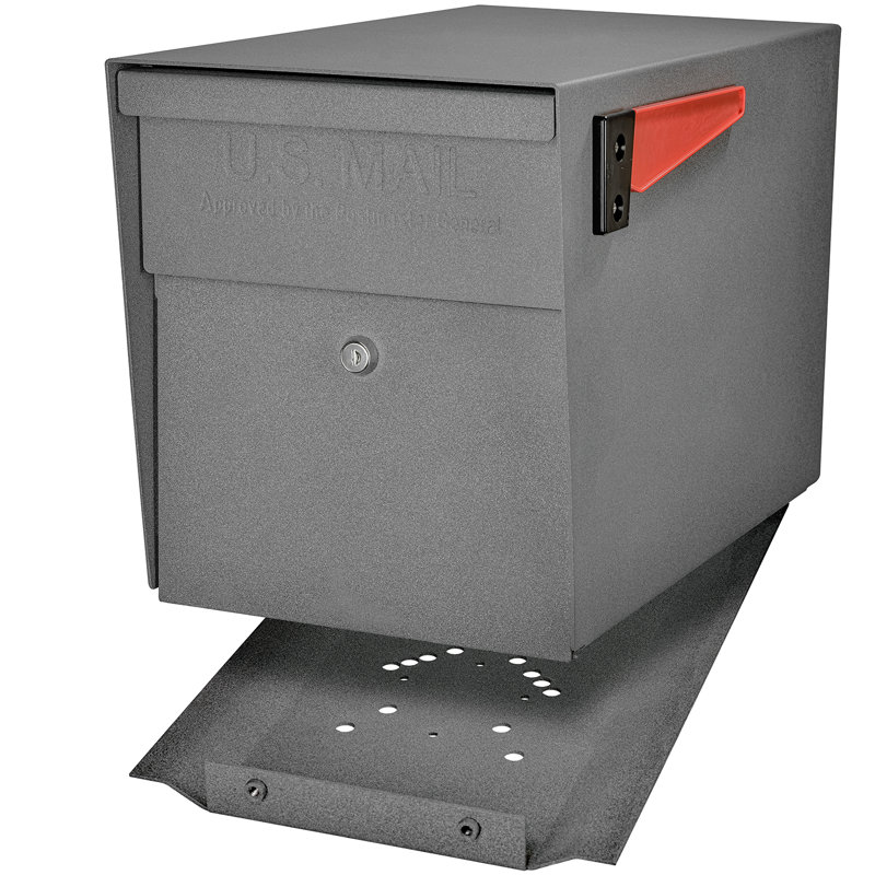 Locking Post Mounted Mailbox, Granite