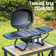 Steel Countertop Propane Pizza Oven and Gas Grill Set with 13" Pizza Stone, Hose, and Regulator