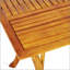 Table de salle à manger d'extérieur rectangulaire en bois massif avec finition en teck, durable et élégante pour les repas en plein air-1833779573