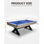 Table de billard de 7 pi avec pieds en X stables, table de billard avec boules de billard, 2 queues de billard, queues de billard, chiffon et brosse de nettoyage pour la salle de jeux