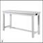 Ensemble de salle à manger 4 pièces à hauteur de comptoir avec finition blanche, ports USB intégrés, prises de courant et 3 tabourets confortables pour la vie moderne-551637041-551637043