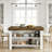 Wood Kitchen Island With Storage Shelf, 55.12" Farmhouse Kitchen Prep Table For Dining Room-1765606559