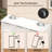 31.5" W Bathroom Cabinet, Freestanding Storage Cabinet with 4 Drawers, Double Doors & Adjustable Shelf-219654124