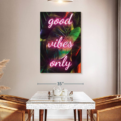 Tergel Good Vibes Only - néon