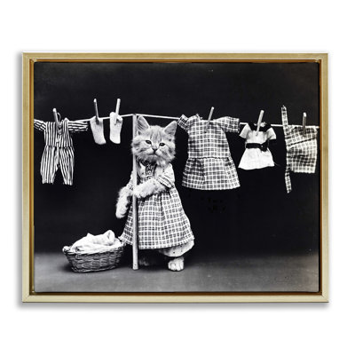 " Kitten Does The Laundry " by Daphne Polselli