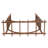 63 W x 23.6 D Solid Wood Arbor in Brown