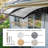 Yescom Outdoor Awning Patio Window Door Canopy Cover UV Protection Hollow Sheet-112402665-112400385