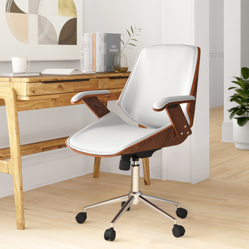 Smythe Langley Street Ergonomic Desk Chair, Flat White
