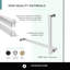 Verre trempé sans cadre pour cabine de douche - l 40 po x P 40 po x H 74 po-101503818