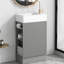 Meuble-lavabo gris avec tablette 18,6 po-723975455