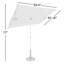 Parasol rectangulaire 5" x 7" Market-16427054