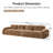 140''Soft Velvet Fabric,Boneless Sofa With Tufted,32D High Density Sponge,Ergonomic Design Bottom,No Assembly Required,Bottom Anti-Slip Design,For Living Rooms,Home Theater-1182344250-1182344249