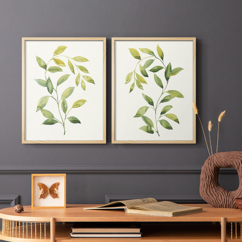 «Wilted Vine I», reproduction encadrée de qualité supérieure - prête à être accrochée - aucun clou requis - aucun clou requis