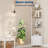 5-Tier LED Corner Shelf, Metal Frame with Wood Shelves, Adjustable Brightness, Space-Saving Display Rack for Living Room, Bedroom, Kitchen or Home Office, Modern Style-1876499483