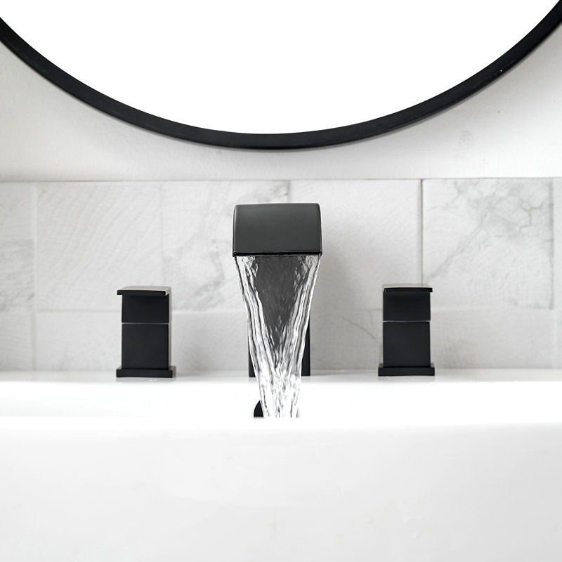 Widespread 2-handle Bathroom Faucet with Drain Assembly