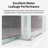 Frameless Double Sliding Shower Door 68"-72" W X 76" H ,  Shower Glass Door With 5/16" (8Mm) Clear SGCC Tempered Glass-120178801