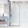 Arden 34" W x 78" H Fixed Shower Screen with 3/8" Glass