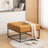Cattibrie Leather Upholstered Square Ottoman-1863847705