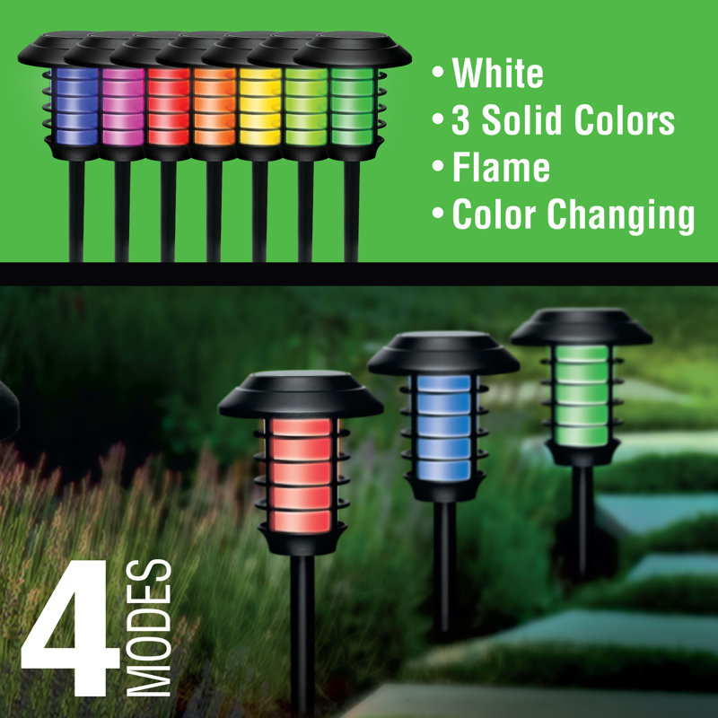 Bell+Howell Black LED Solar Pathway Lights Multipack