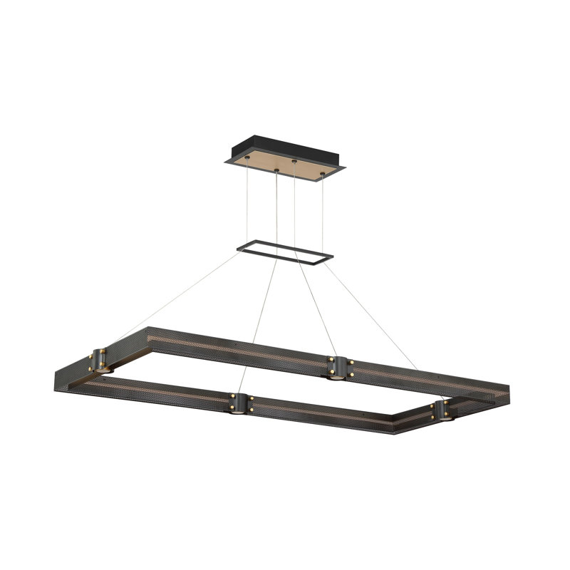 1 - Light Matte Black LED Pendant