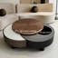 Microcrystalline stone storage coffee table