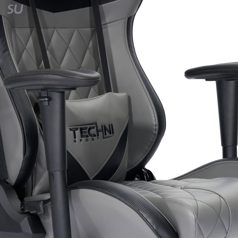 Fauteuil de jeu ergonomique Techni Sport XL avec soutien lombaire et du cou réglable pour un confort et une posture améliorés
