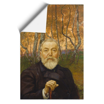 Self Portrait in a Birch Grove by Hans Thoma - Frameless Print