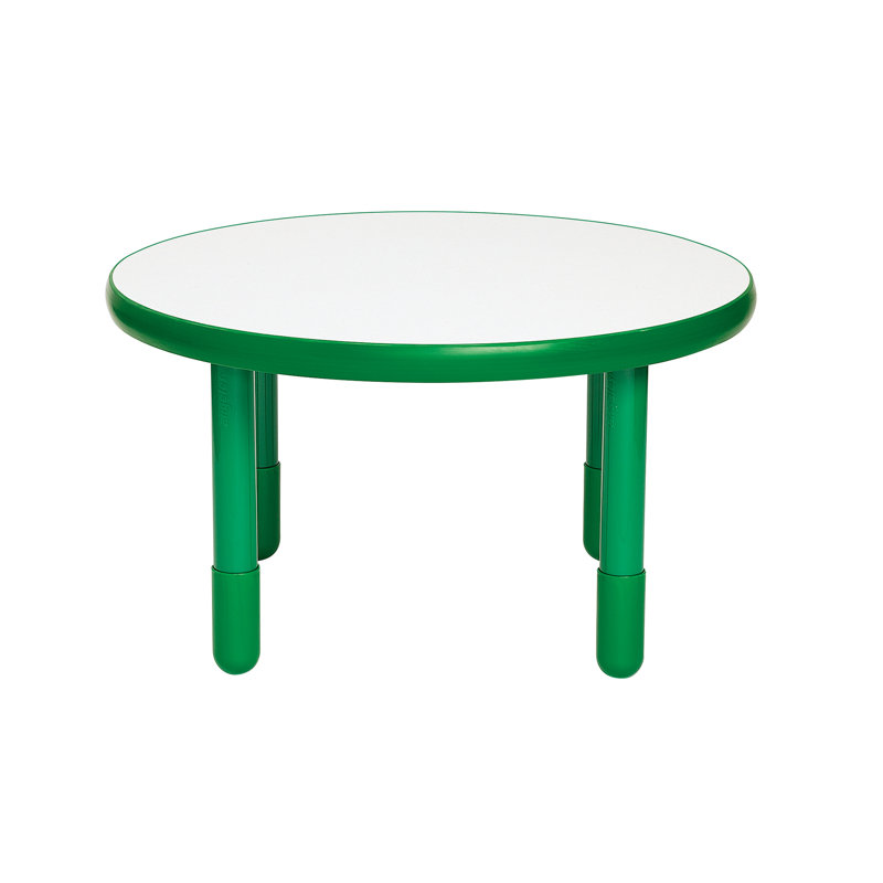 BASELINE 36"Dia Round Table, Candy Apple Red, 20" H x 36" L x 36" W